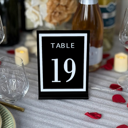 Table Number Sign - Customizable - Design 5